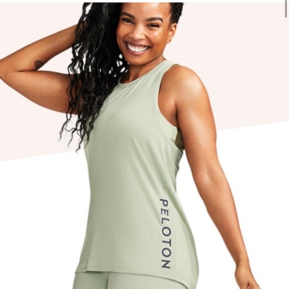 PELOTON Purpose Twist Back Tank Sage